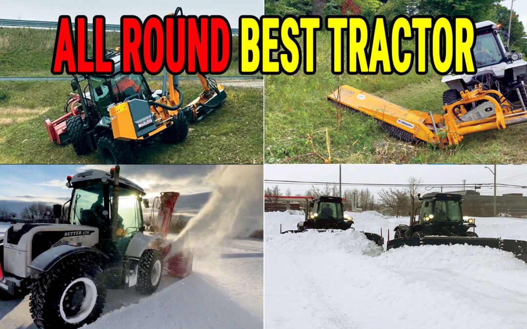 Best Tractor for Snow Plowing, Snow Blowing, Flail Mowing, Boom Mowing and Brushing